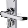HERITAGE BRASS V735-PC Windsor Privacy Set 120x41mm Chrome Plated (Per SET)