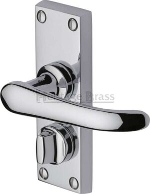 HERITAGE BRASS V735-PC Windsor Privacy Set 120x41mm Chrome Plated (Per SET)