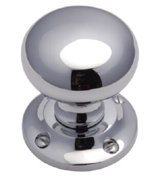 HERITAGE BRASS V980-PC Mortice Knob Set 57mm Polished Chrome (Per SET)