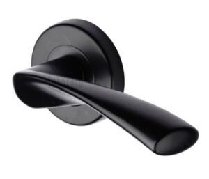 SORRENTO SC-2042-BLK Treviso Lever On Round Rose Matt Black (Per SET)