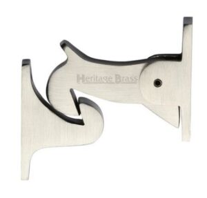 HERITAGE BRASS V1074-SN Gravity Door Holder Satin Nickel (Per EACH)