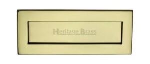 HERITAGE BRASS V850 254.101-PB Letter Plate 254x102mm Polished Brass (Per EACH)