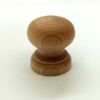 Knob 38mm Dia Plain Beech (Per EACH)