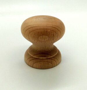 Knob 45mm Dia Plain Beech (Per EACH)