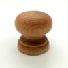 Knob 50mm Dia Plain Beech (Per EACH)