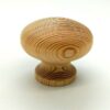 Knob 60mm Dia Plain Pine (Per EACH)