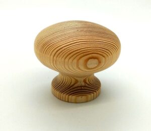 Knob 60mm Dia Plain Pine (Per EACH)
