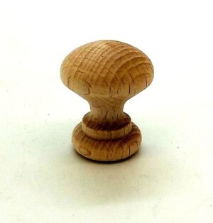Knob 20mm Dia Plain Beech (Per EACH)