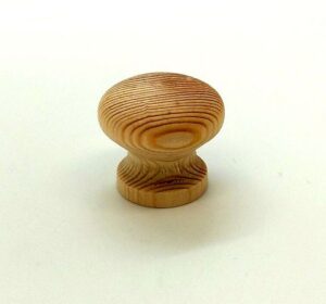 Knob 30mm Dia Plain Pine (Per EACH)
