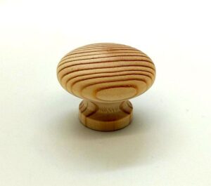 Knob 40mm Dia Plain Pine (Per EACH)