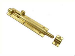 CARLISLE BRASS Barrel Bolt Straight 152x32mm Polished Brass (Per EACH)