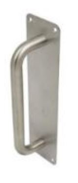 Pull Handle 225mm On 300x75 Backplate SS (Per EACH)