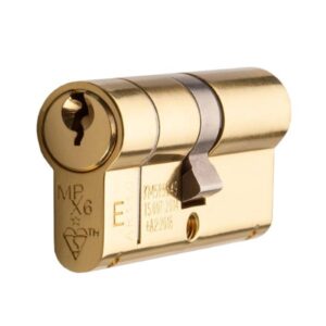 EUROSPEC CYX7123545SC/BP Euro Double Cylinder BS 80mm Satin Chrome (Per EACH)