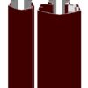 ELLEN FP5090-198BRW Finger Protector 1.98m Front/Rear PVC Brown (Per SET)