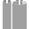 ELLEN FP5090-198GRY Finger Protector 1.98m Front/Rear PVC Grey (Per SET)