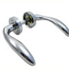 Gianna Lever Handle On Rose Chrome Plated (PAIR)