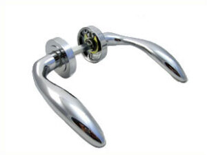Gianna Lever Handle On Rose Chrome Plated (Per PAIR)