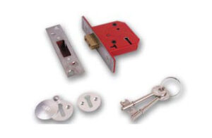 ERA Mortice Deadlock 5 Lever BS 76mm Satin Chrome (EACH)