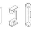EUROSPEC ART5105SSS Rebate Set For H.duty Tub/Latch 13mm SS (Per EACH)