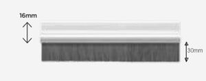EXITEX Brush Excluder 30mm Brush 914mm (36) Alum (Per EACH)