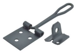 Wire Hasp & Staple 75mm Black (Per EACH)