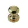 JEDO Mushroom Mortice Knob Furniture 52mm Polished Brass (Per SET)