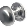 JEDO Mushroom Mortice Knob Furniture 52mm Satin Chrome (Per SET)