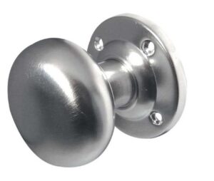 JEDO Mushroom Mortice Knob Furniture 52mm Satin Chrome (SET)