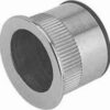 JEDO JV824PC Pocket Door Flush Handle 25mm Dia Polished Chrome (Per EACH)