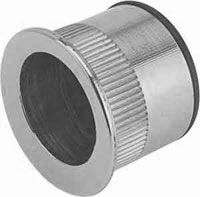JEDO JV824PC Pocket Door Flush Handle 25mm Dia Polished Chrome (Per EACH)