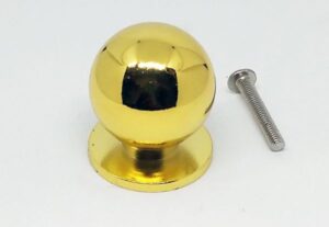 FINGERTIP DESIGN SFCH7D Ball Knob 30mm Polished Brass (Per EACH)