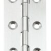 HAFELE Solid Drawn Brass Butt Hinge Ssp 64x35x2 Satin Nickel (Per PAIR)