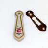 HEATHERLEY Escutcheons Floral Chintz Ivory (Per PAIR)