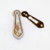 HEATHERLEY Escutcheons Chintz Rose White (Per PAIR)