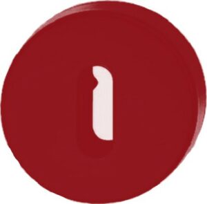 HEWI Escutcheon Key (52x9) Red Nylon (Per PAIR)