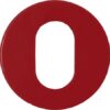 HEWI Escutcheon Oval (52x9) Ruby Red Nylon (Per PAIR)