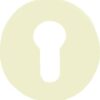 HEWI Escutcheon Euro (52x9) White Nylon (Per PAIR)