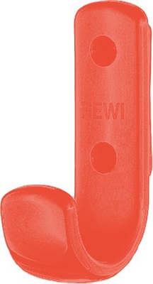 HEWI 477.90.060.36 Single Coat Hook 75mm Coral (Per EACH)