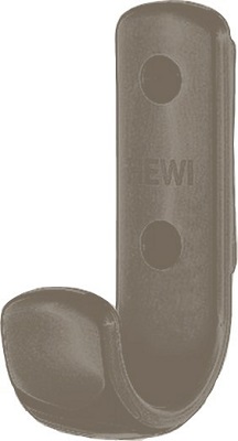 HEWI 477.90.060.84 Single Coat Hook 75mm Umber (Per EACH)