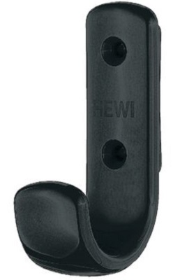 HEWI 477.90.060.92 Single Coat Hook 75mm High Anthracite Grey (Per EACH)