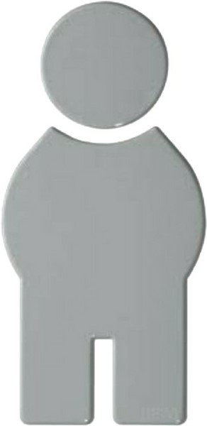 HEWI Male Pictogram 150mm x 3mm Acr Gy (Per EACH)