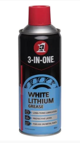 3-In-One White Lithium Grease Aerosol 400ml (Per EACH)