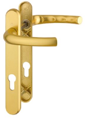 HOPPE 1710RH/3370N/3360N 2758288 Upvc Levers Tokyo 220x32 92mm 122fix Gold (Per SET)