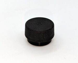 Door Stop Floor Mount 35mm Dia Black Rubber (Per EACH)