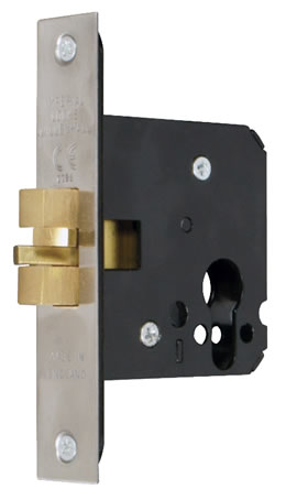 Euro Profile Sliding Door Mortice Lock 76mm SS (Per EACH)