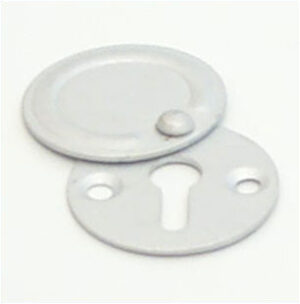 Escutcheon Key Covered 32mm Aluminium (Per PAIR)