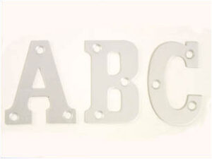 Letter C 50mm Aluminium (Per EACH)