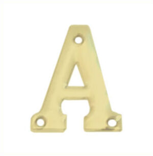 Letter A 50mm Electro Brass (Per EACH)