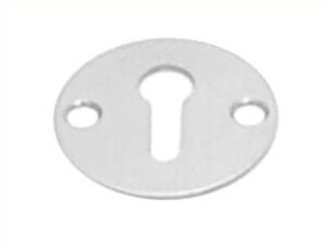 HERITAGE BRASS V1010-PC Escutcheon Key Plain Round 32mm Chrome Plated (Per PAIR)
