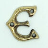 KIRKPATRICK +B1976/E Letter 1.3/4 'E' Antique Brass (Per EACH)